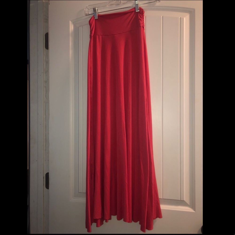 Pink (coral) maxi skirt